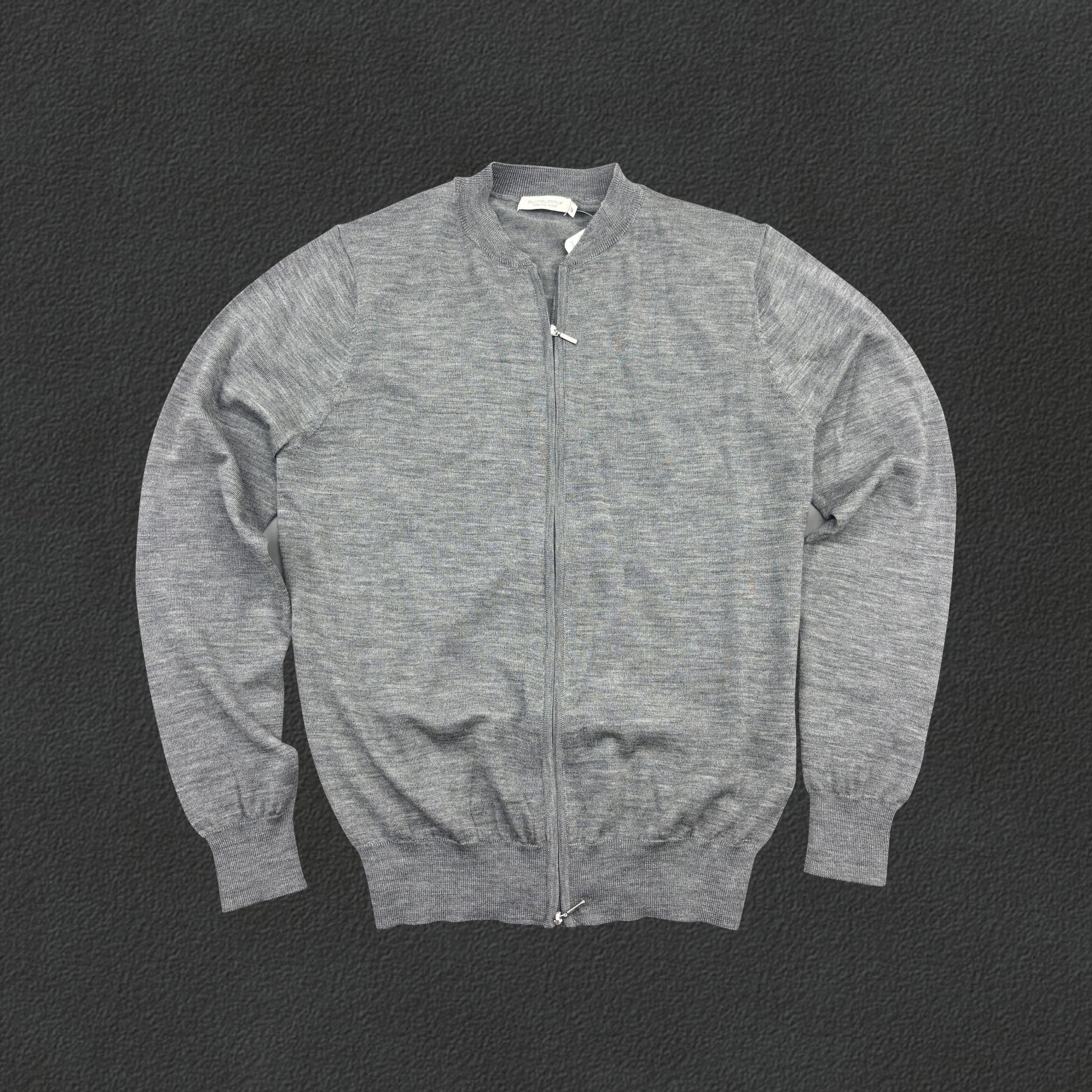 Grey Suitsupply Zip Vest - Men S - Very Good - Revaleur