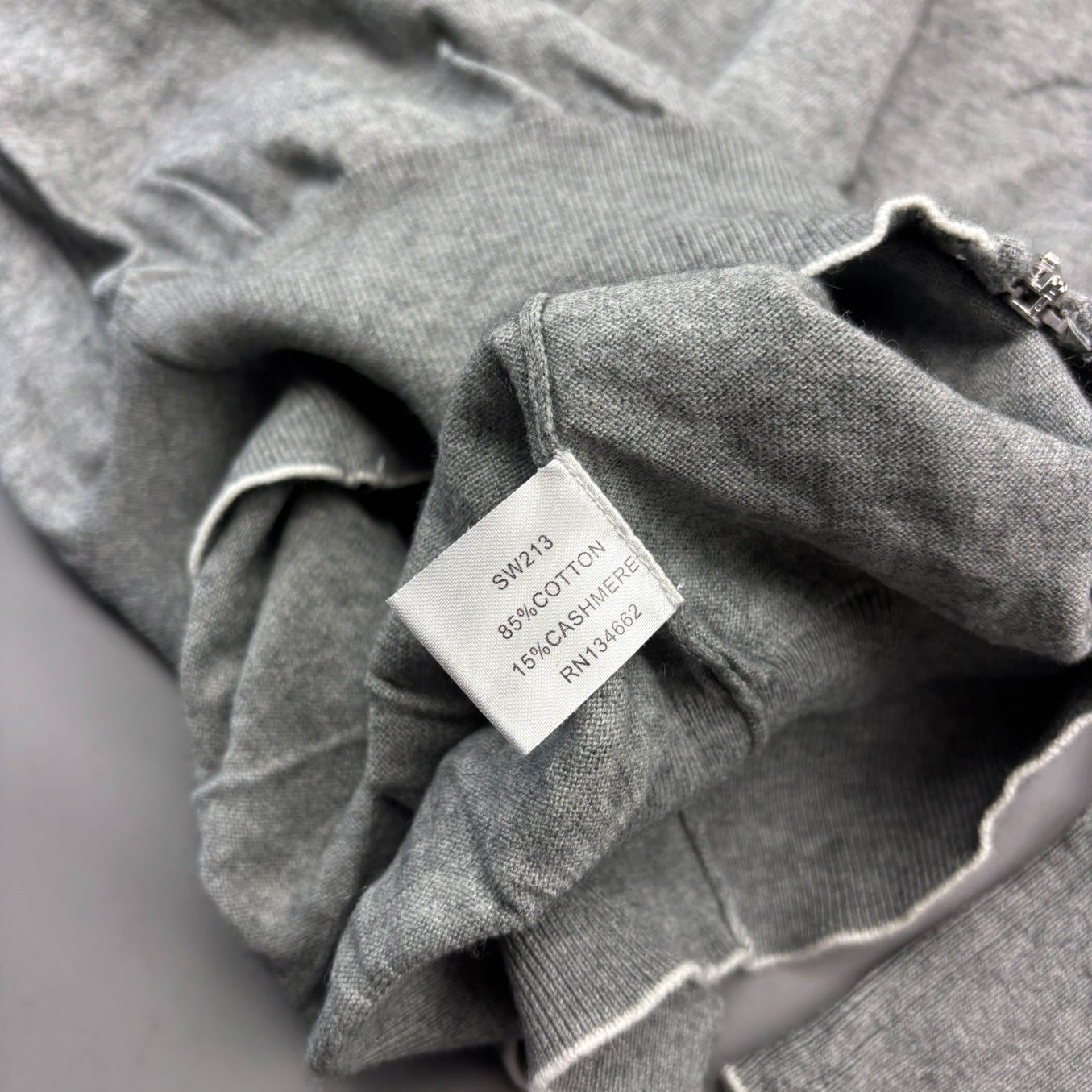 Grey Suitsupply Zip Vest - Men XS - Very Good - Revaleur