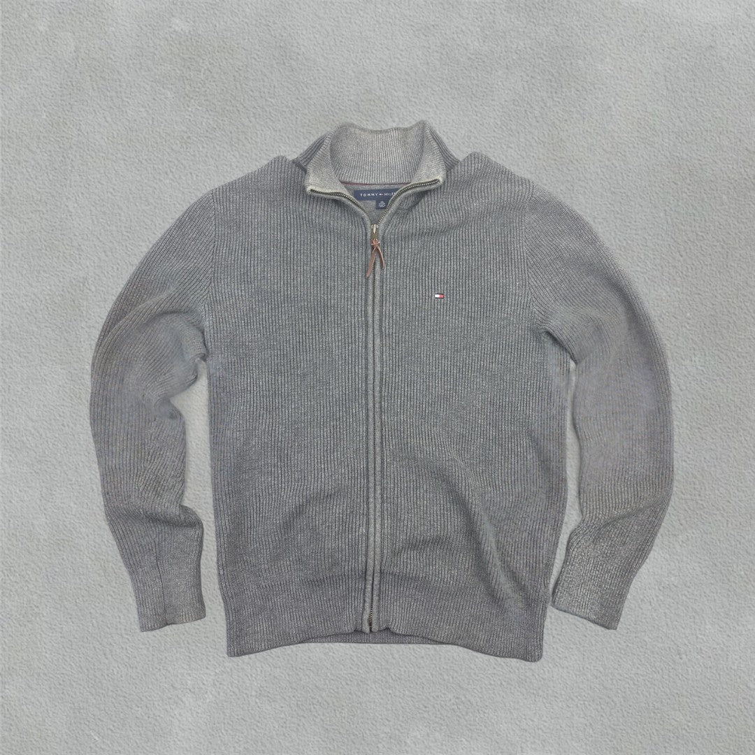 Grey Tommy Hilfiger Zip Vest - Men XS - Very Good - Revaleur