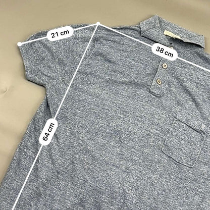 Grey/Light Blue Suitsupply Polo Shirt - S - Excellent Condition - Revaleur