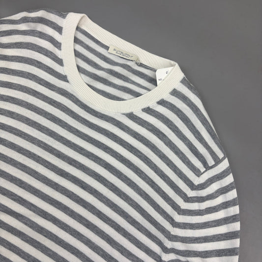 Grey/White Suitsupply Jumper - Men M - New - Revaleur