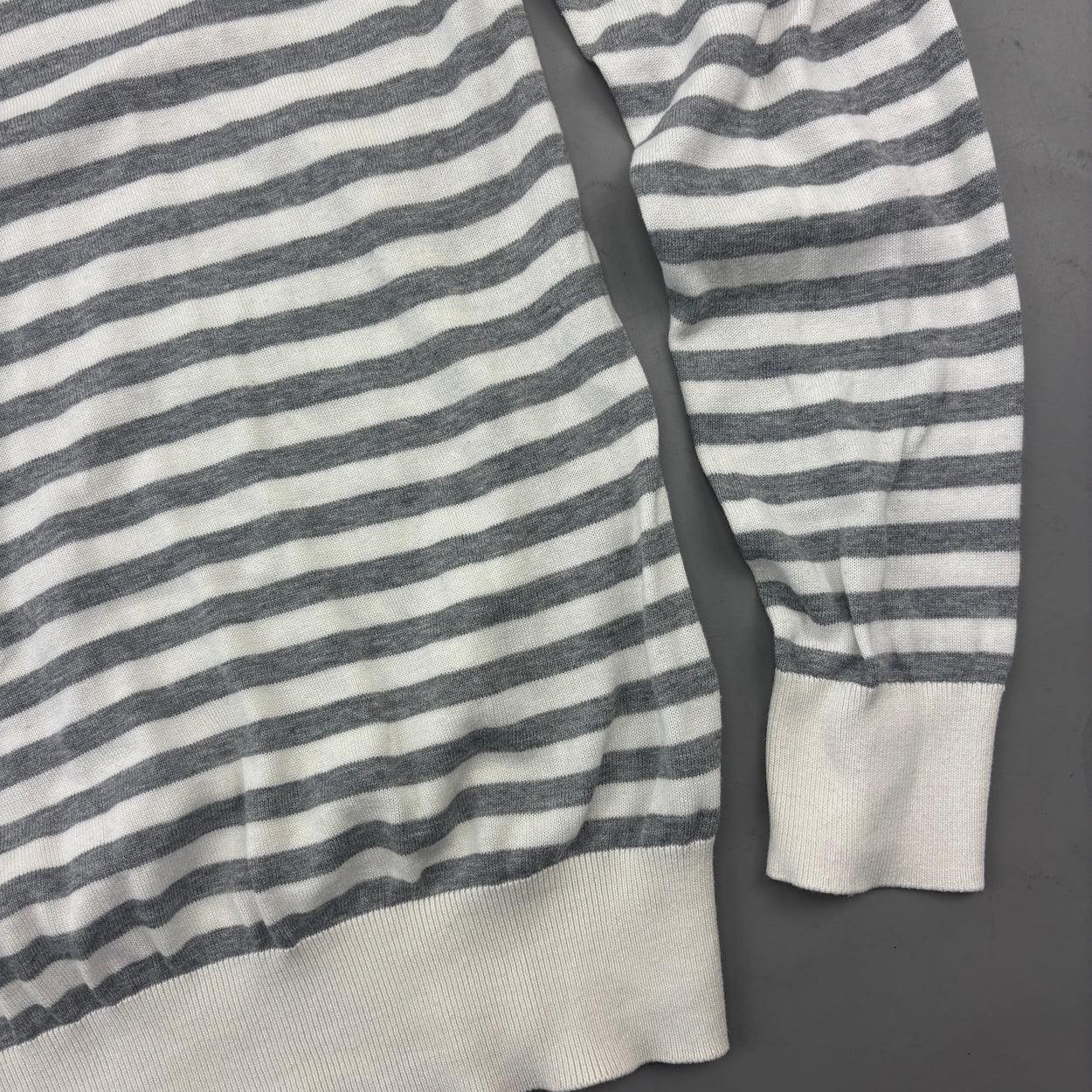Grey/White Suitsupply Jumper - Men M - New - Revaleur