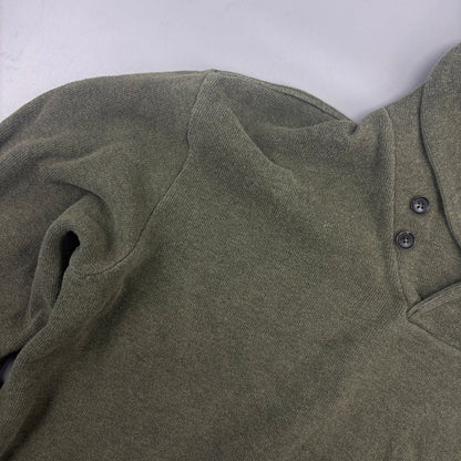 Khaki Ralph Lauren Buttoned Sweater - Men XXL - Very Good - Revaleur