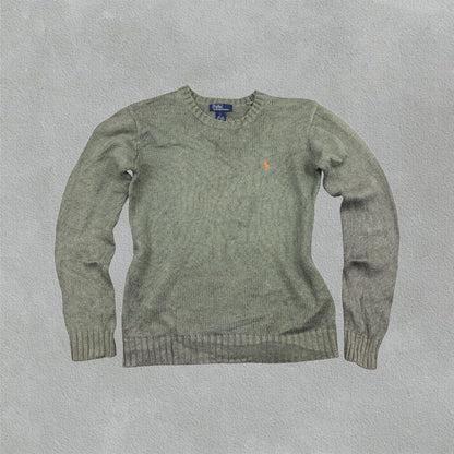 Khaki Ralph Lauren Knitted Sweater - Women L - Very Good - Revaleur