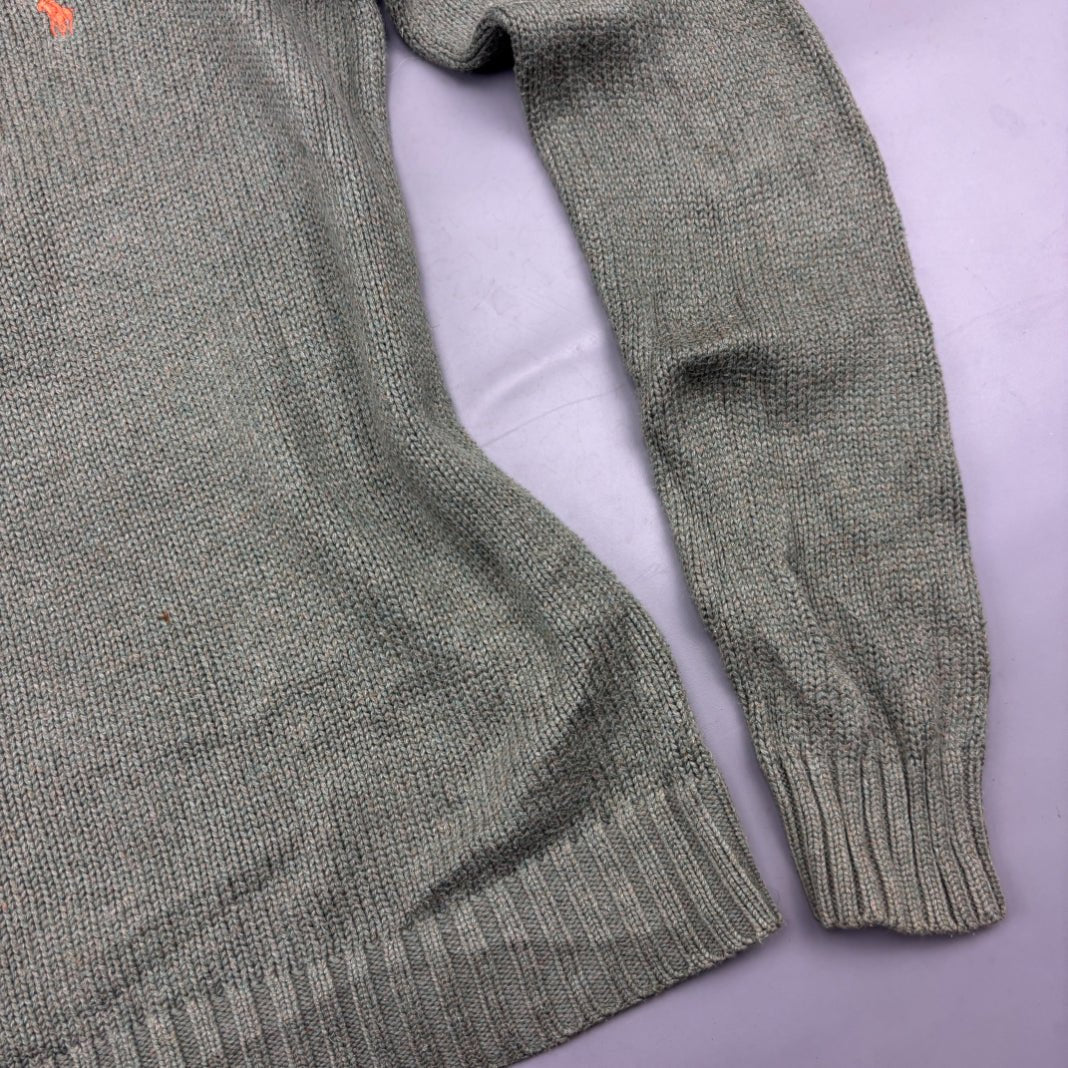 Khaki Ralph Lauren Knitted Sweater - Women L - Very Good - Revaleur