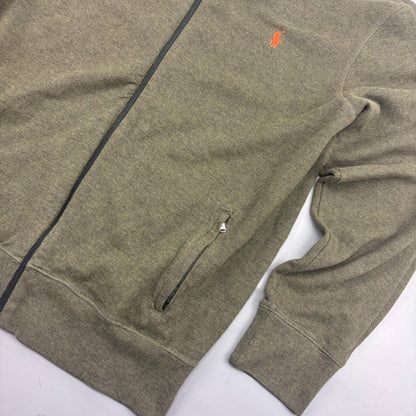 Khaki Ralph Lauren Zip Vest - Men XL - Very Good - Revaleur