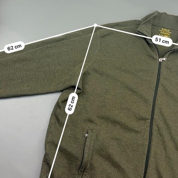 Khaki Ralph Lauren Zip Vest - Men XL - Very Good - Revaleur