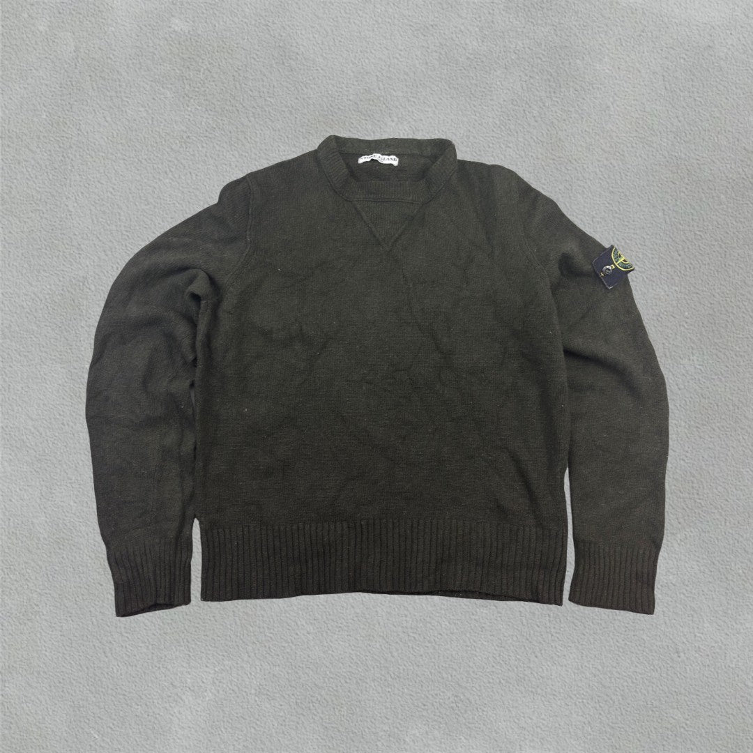 Khaki Stone Island Jumper - Men M - Very Good - Revaleur