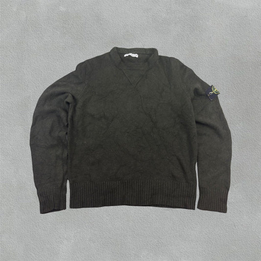 Khaki Stone Island Jumper - Men M - Very Good - Revaleur