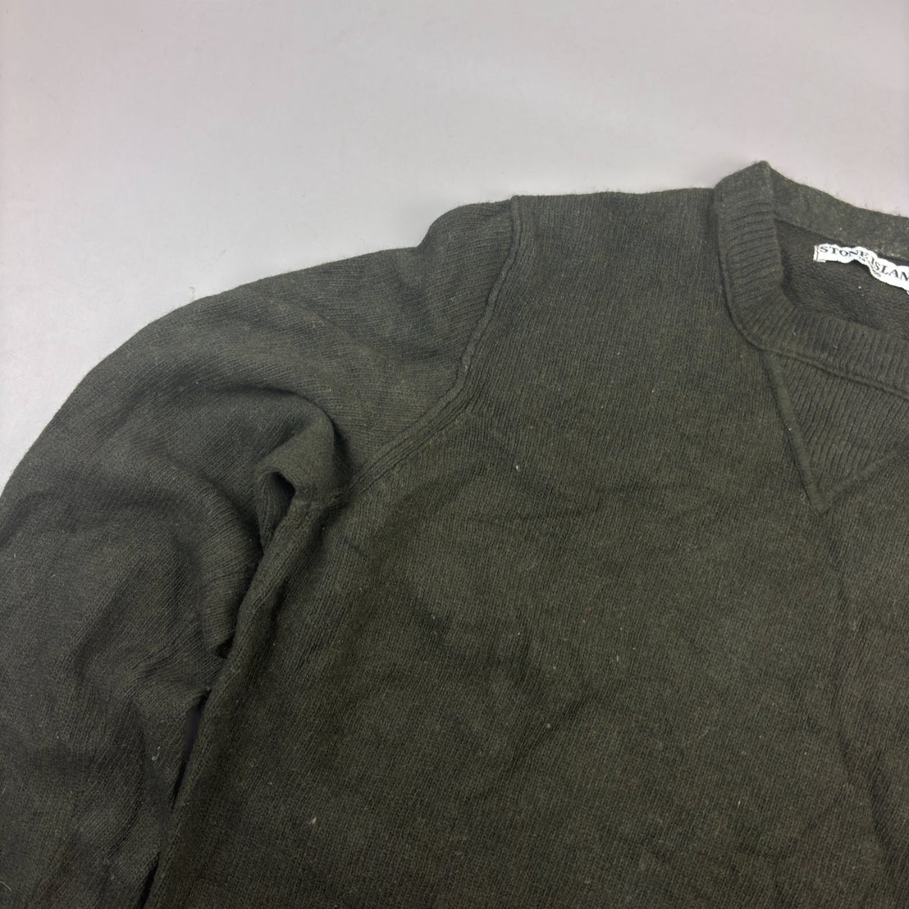 Khaki Stone Island Jumper - Men M - Very Good - Revaleur