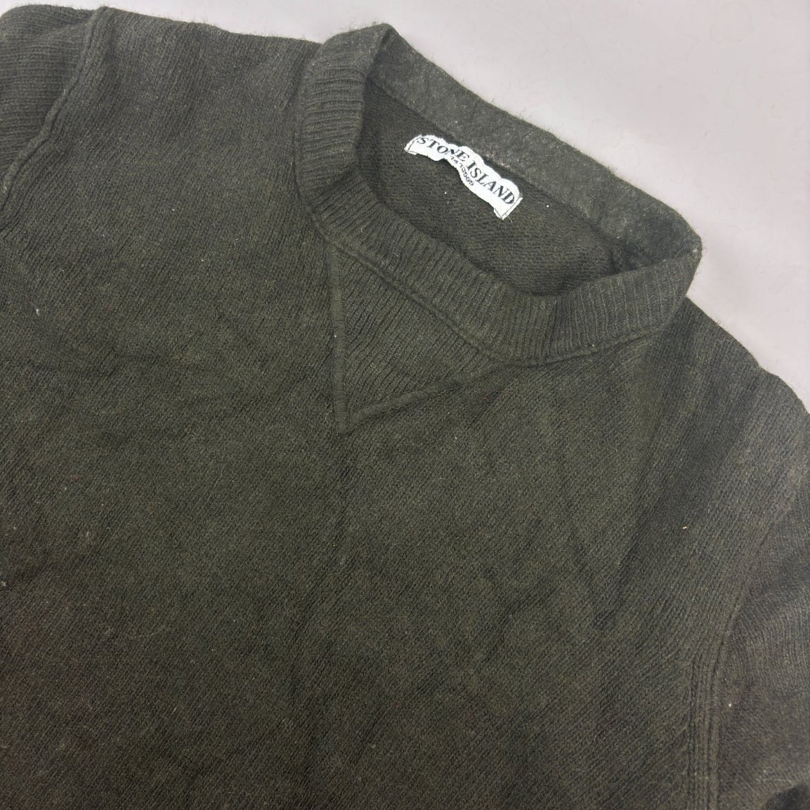 Khaki Stone Island Jumper - Men M - Very Good - Revaleur