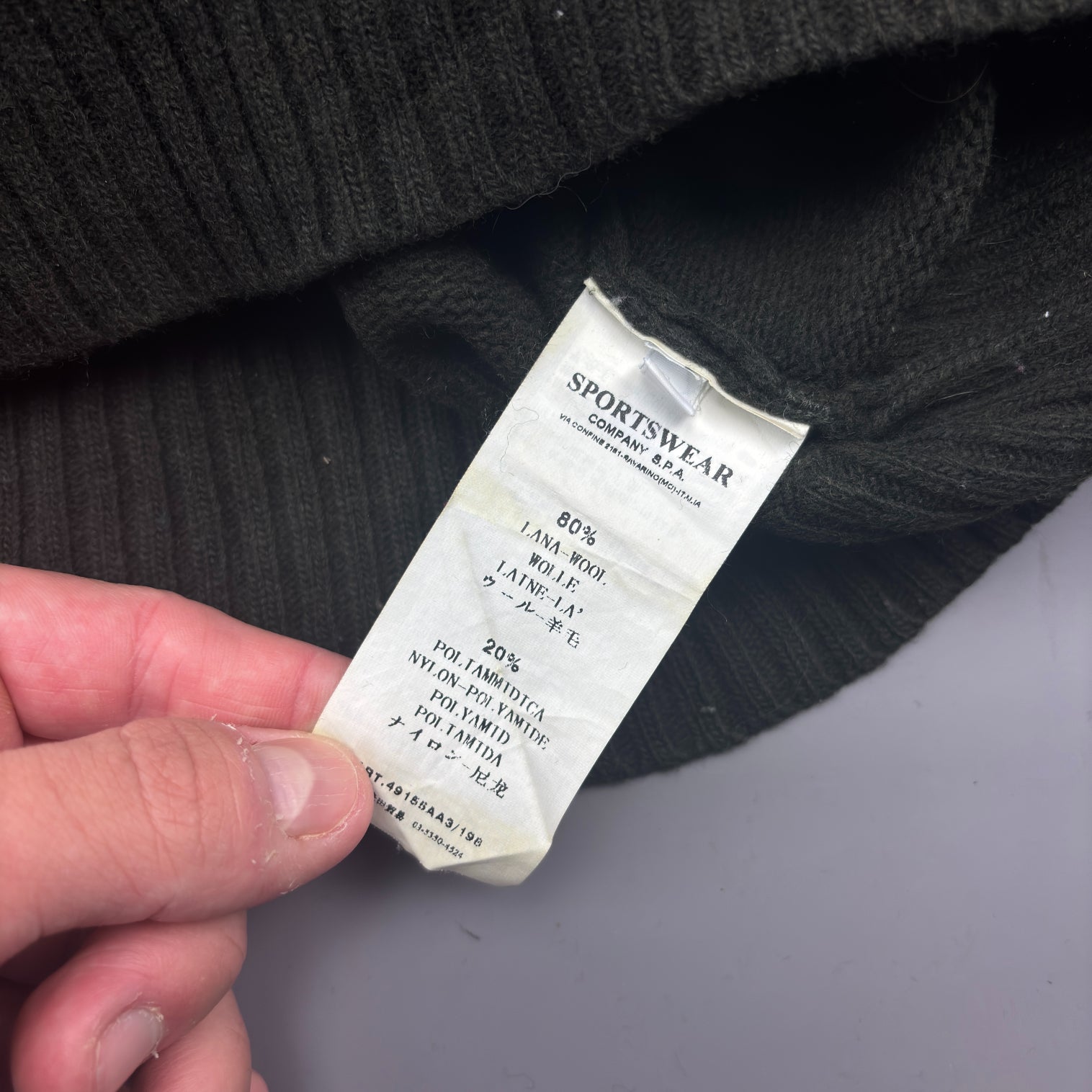 Khaki Stone Island Jumper - Men M - Very Good - Revaleur