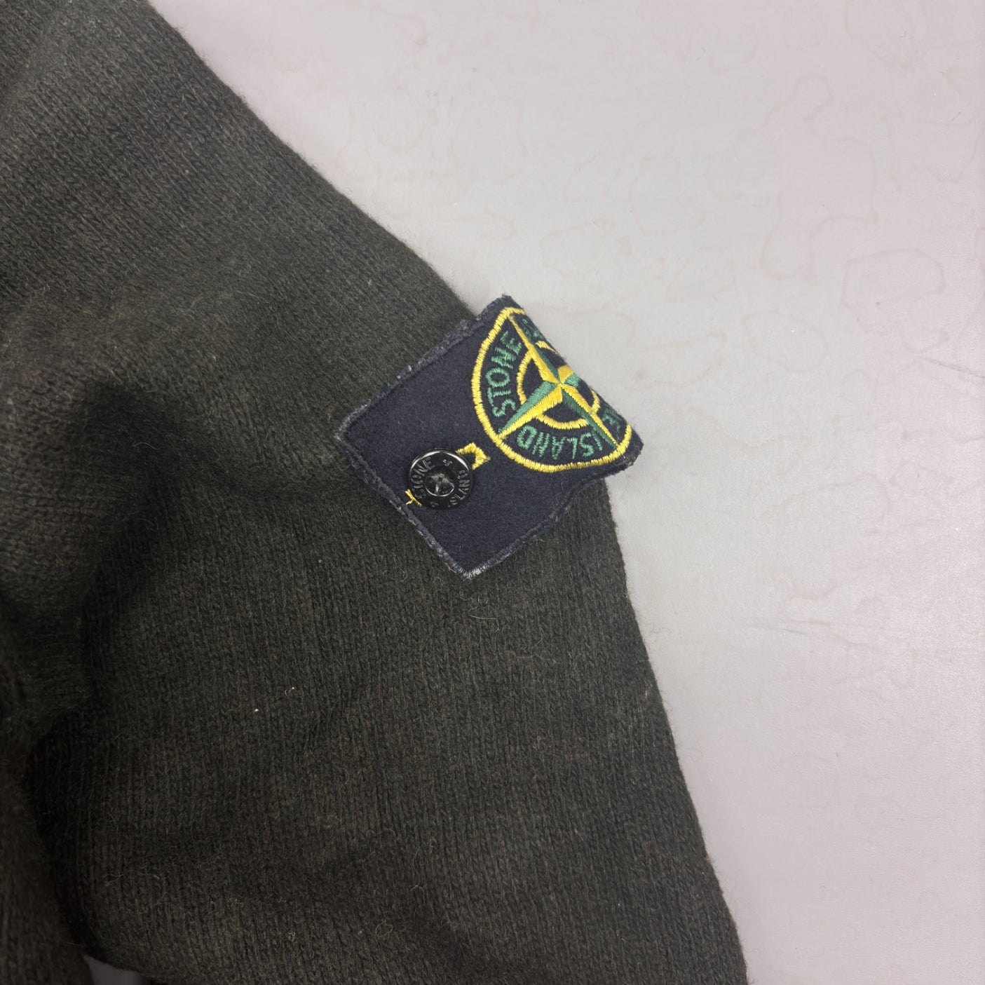 Khaki Stone Island Jumper - Men M - Very Good - Revaleur