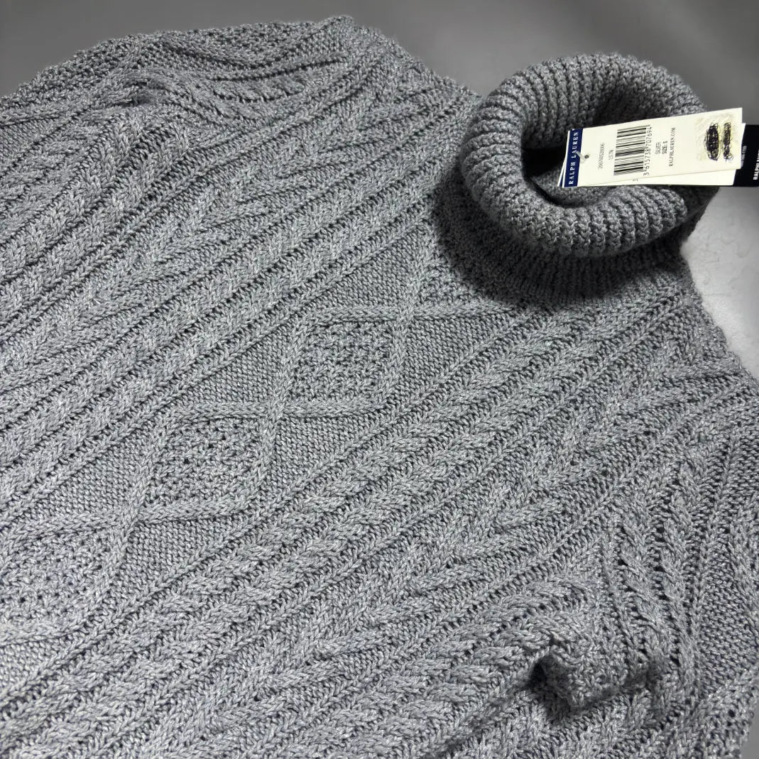 Lauren Ralph Lauren Turtleneck S – Silver – New, With Tags - Revaleur