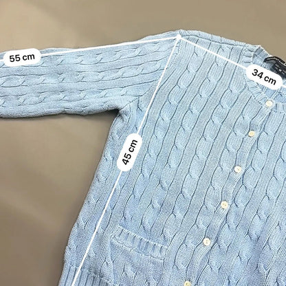Light Blue Ralph Lauren Cardigan - M (Kids) - New, Never Worn - Revaleur