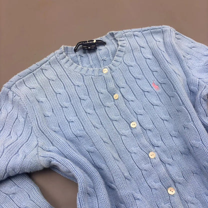 Light Blue Ralph Lauren Cardigan - M (Kids) - New, Never Worn - Revaleur