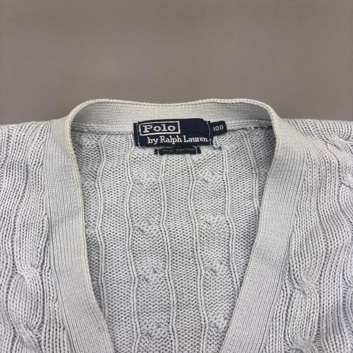 Light Blue Ralph Lauren Cardigan - XL - Good Condition - Revaleur