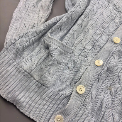 Light Blue Ralph Lauren Cardigan - XL - Good Condition - Revaleur