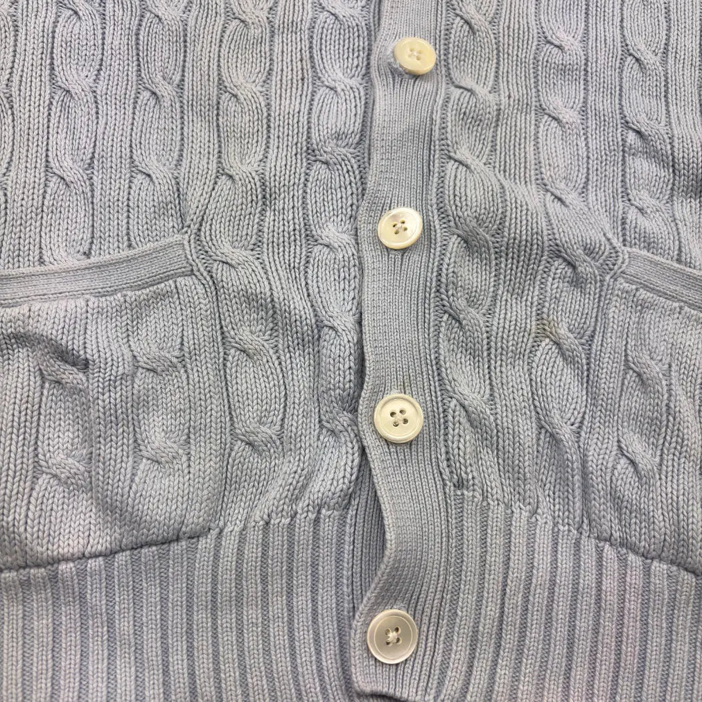 Light Blue Ralph Lauren Cardigan - XL - Good Condition - Revaleur