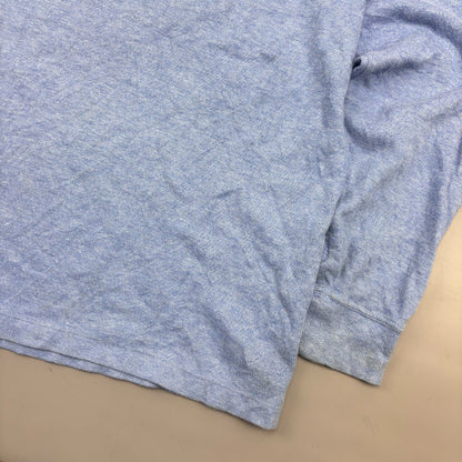 Light Blue Ralph Lauren Half Zip - Men L - Very Good - Revaleur