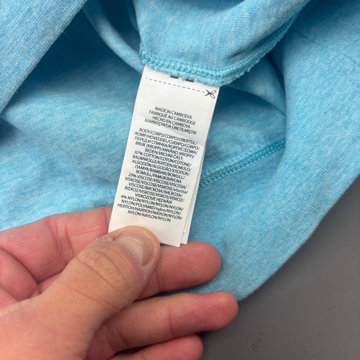 Light Blue Ralph Lauren Half Zip - Men L - Very Good - Revaleur