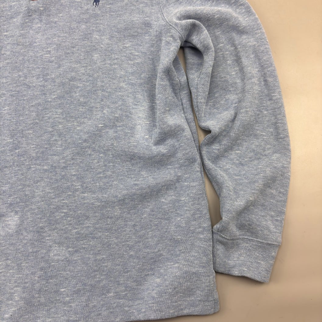 Light Blue Ralph Lauren Half Zip - Men L - Very Good - Revaleur