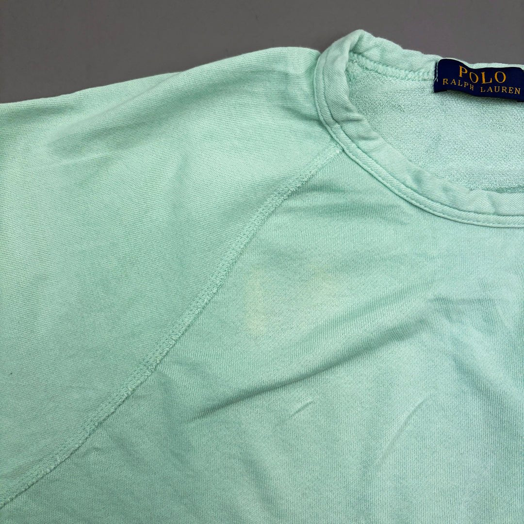 Light Blue Ralph Lauren Jumper - Men L - Very Good - Revaleur