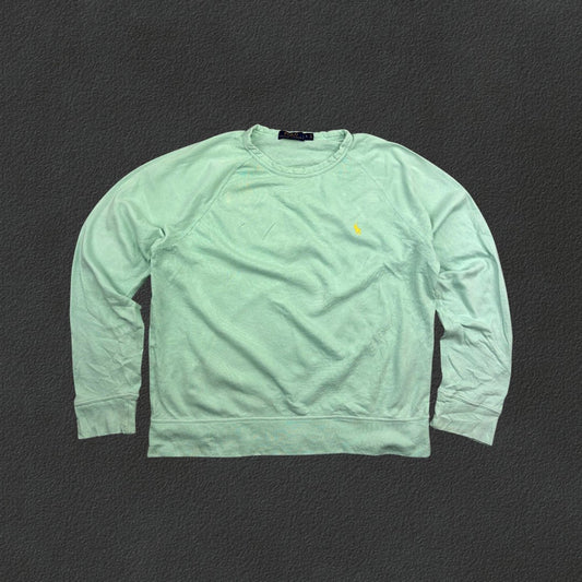 Light Blue Ralph Lauren Jumper - Men L - Very Good - Revaleur