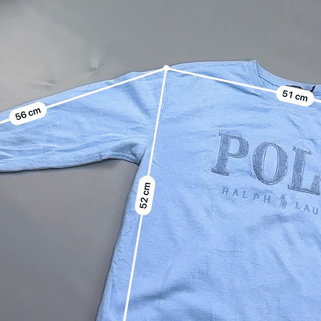 Light Blue Ralph Lauren Jumper - Men S - Very Good - Revaleur