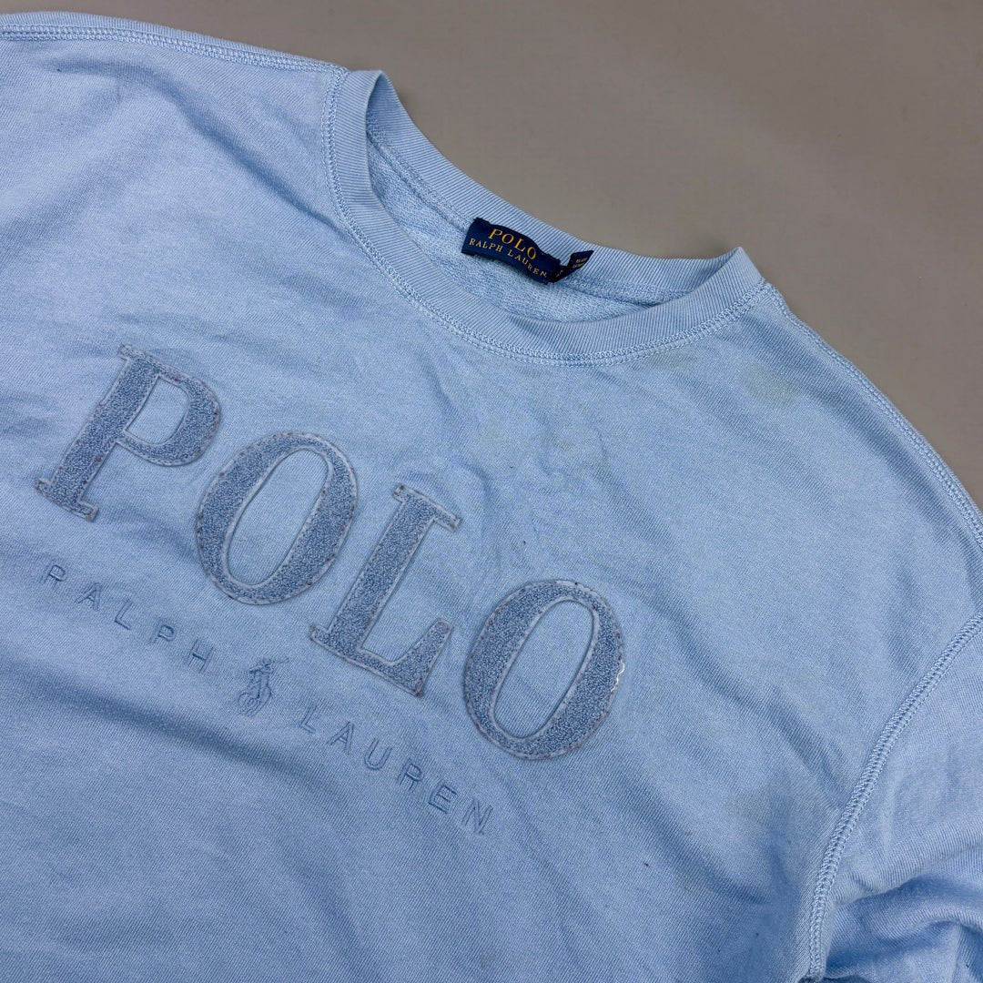 Light Blue Ralph Lauren Jumper - Men S - Very Good - Revaleur