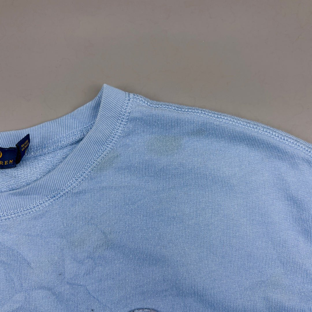 Light Blue Ralph Lauren Jumper - Men S - Very Good - Revaleur