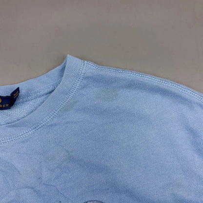 Light Blue Ralph Lauren Jumper - Men S - Very Good - Revaleur