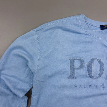 Light Blue Ralph Lauren Jumper - Men S - Very Good - Revaleur