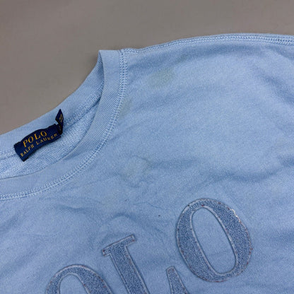 Light Blue Ralph Lauren Jumper - Men S - Very Good - Revaleur