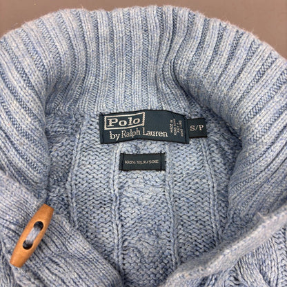 Light Blue Ralph Lauren Knitted Sweater - M - Very Good - Revaleur