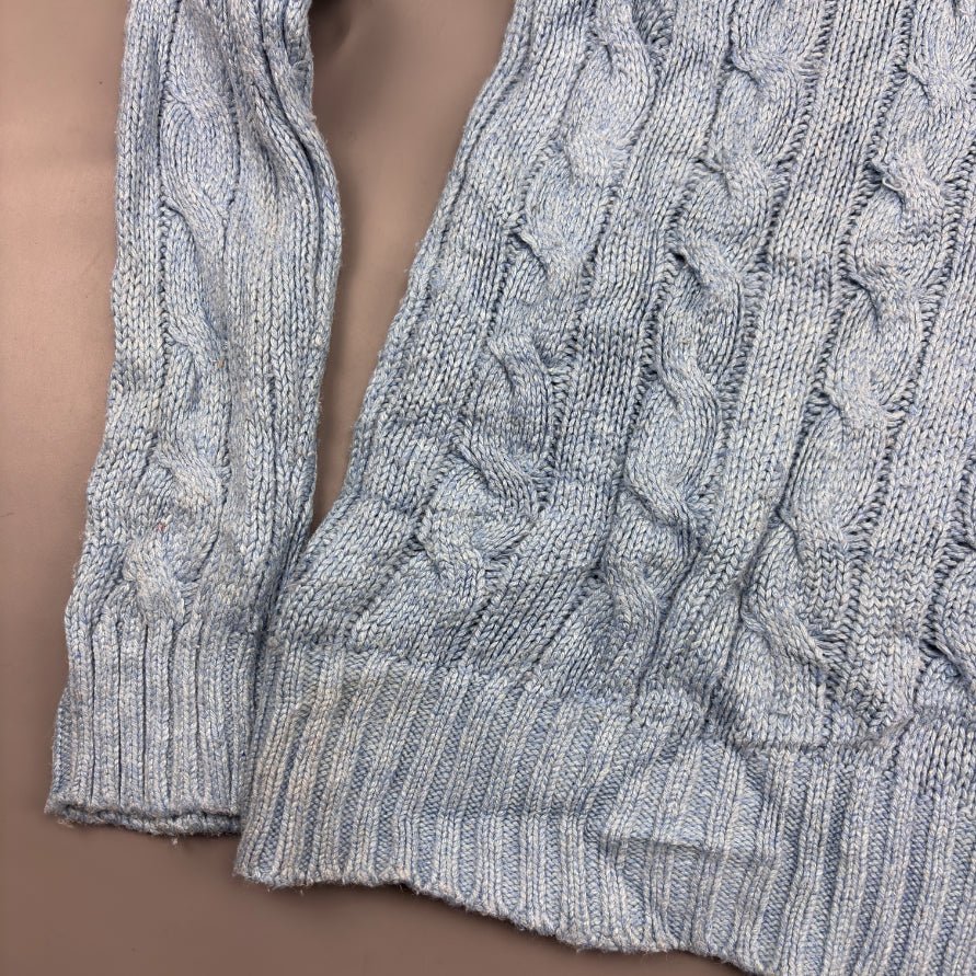 Light Blue Ralph Lauren Knitted Sweater - M - Very Good - Revaleur