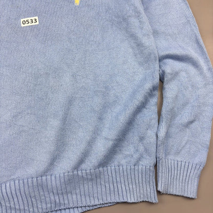 Light Blue Ralph Lauren Knitted Sweater - M - Very Good - Revaleur