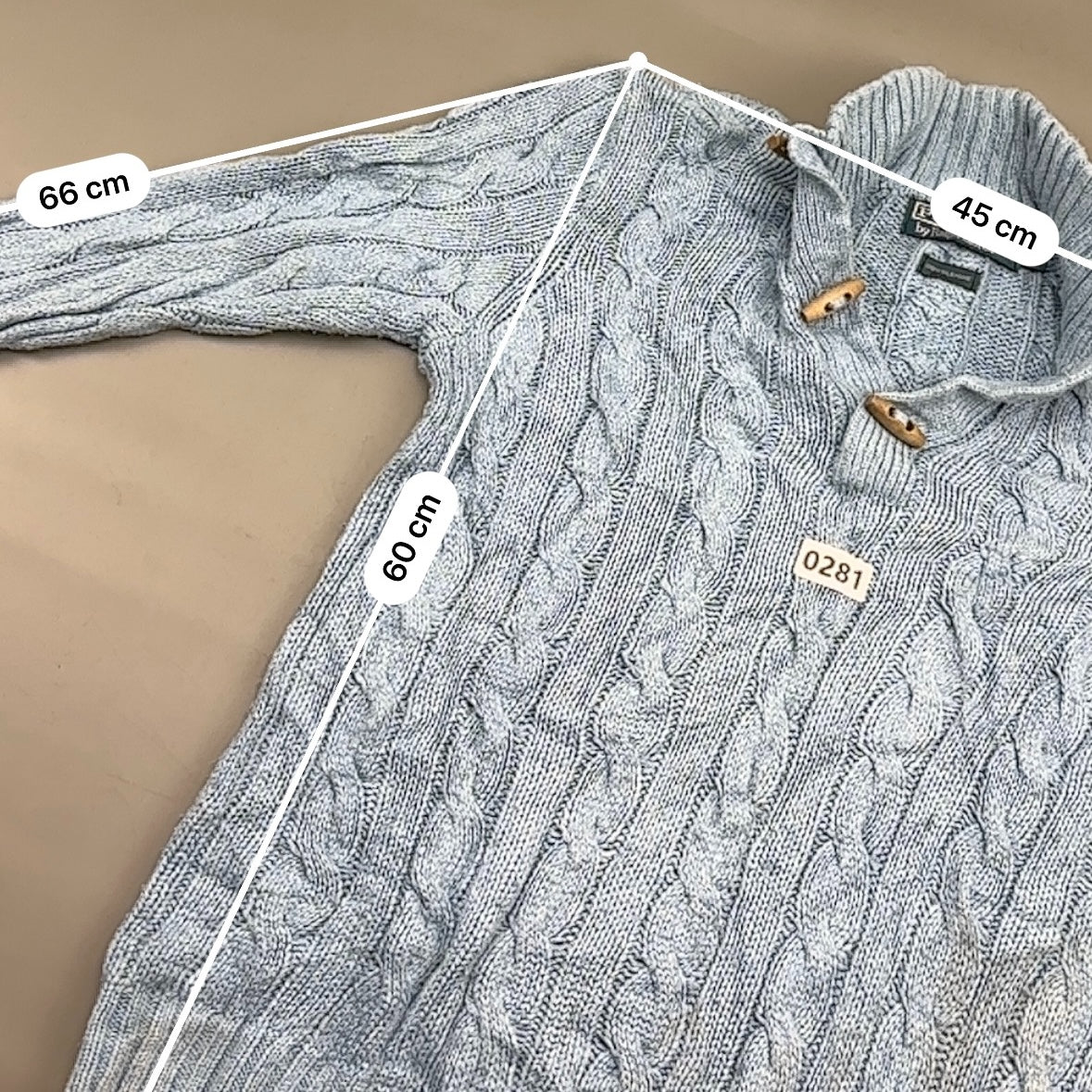 Light Blue Ralph Lauren Knitted Sweater - M - Very Good - Revaleur