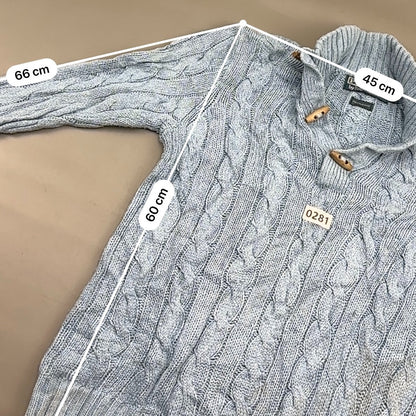 Light Blue Ralph Lauren Knitted Sweater - M - Very Good - Revaleur