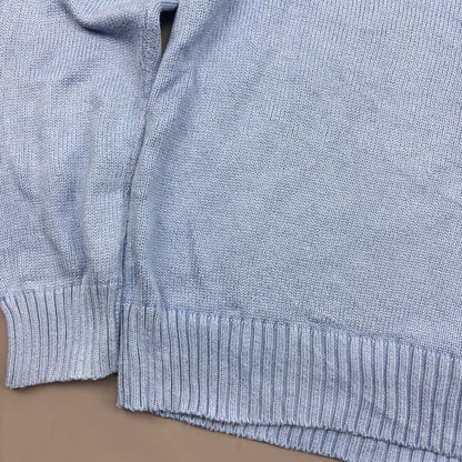 Light Blue Ralph Lauren Knitted Sweater - M - Very Good - Revaleur