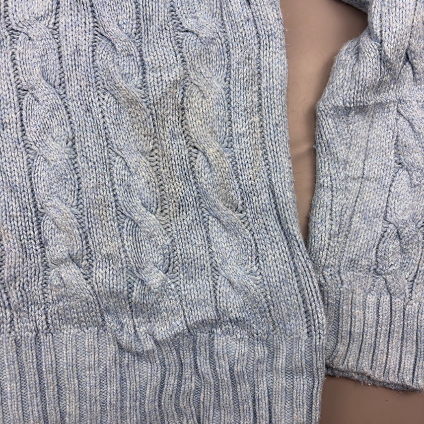 Light Blue Ralph Lauren Knitted Sweater - M - Very Good - Revaleur