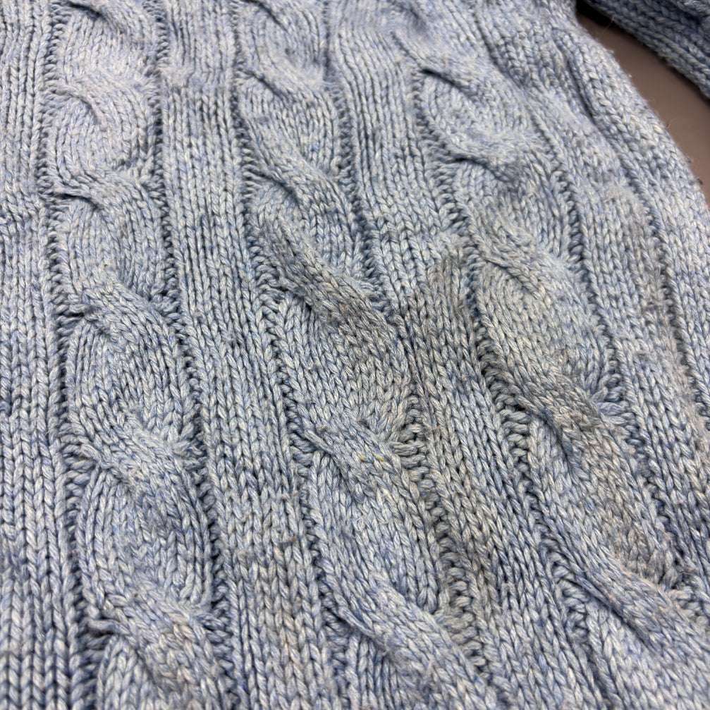 Light Blue Ralph Lauren Knitted Sweater - M - Very Good Condition - Revaleur