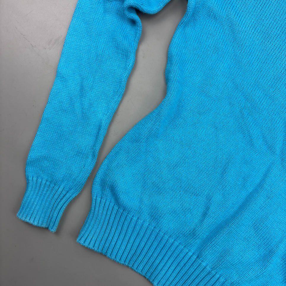 Light Blue Ralph Lauren Knitted Sweater - Women M - Very Good - Revaleur