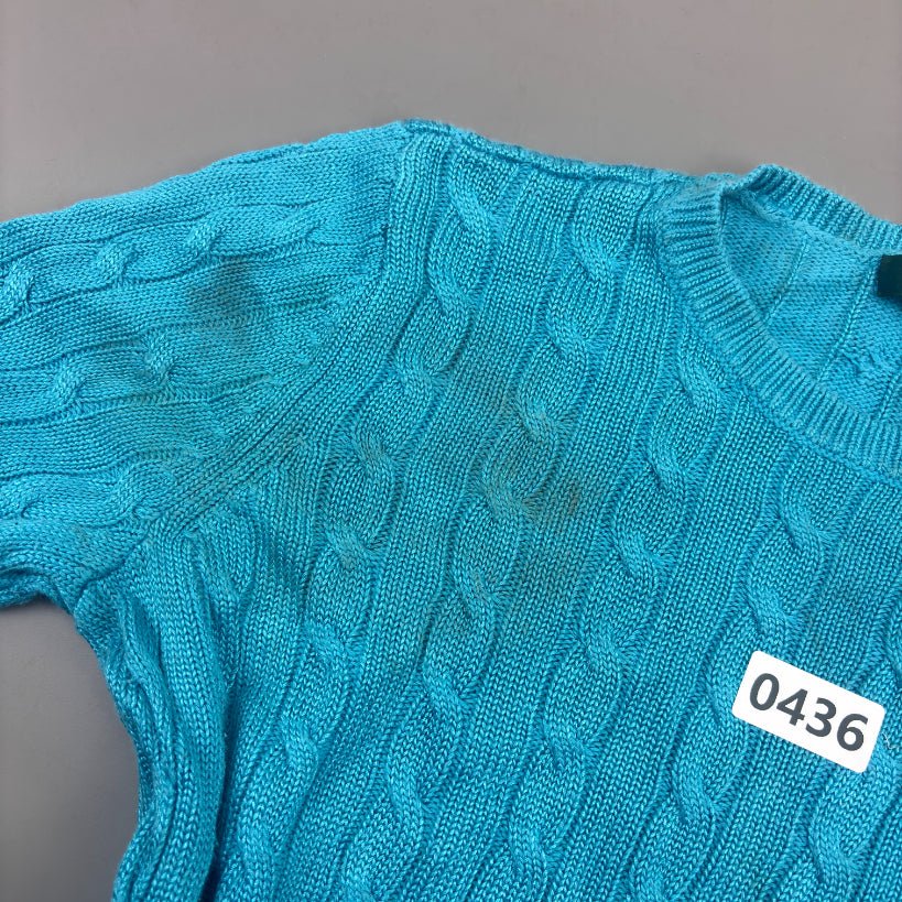 Light Blue Ralph Lauren Knitted Sweater - Women M - Very Good - Revaleur