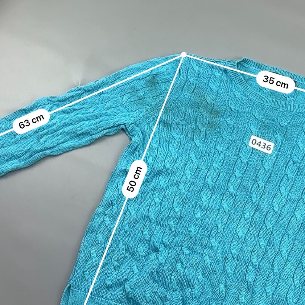 Light Blue Ralph Lauren Knitted Sweater - Women M - Very Good - Revaleur