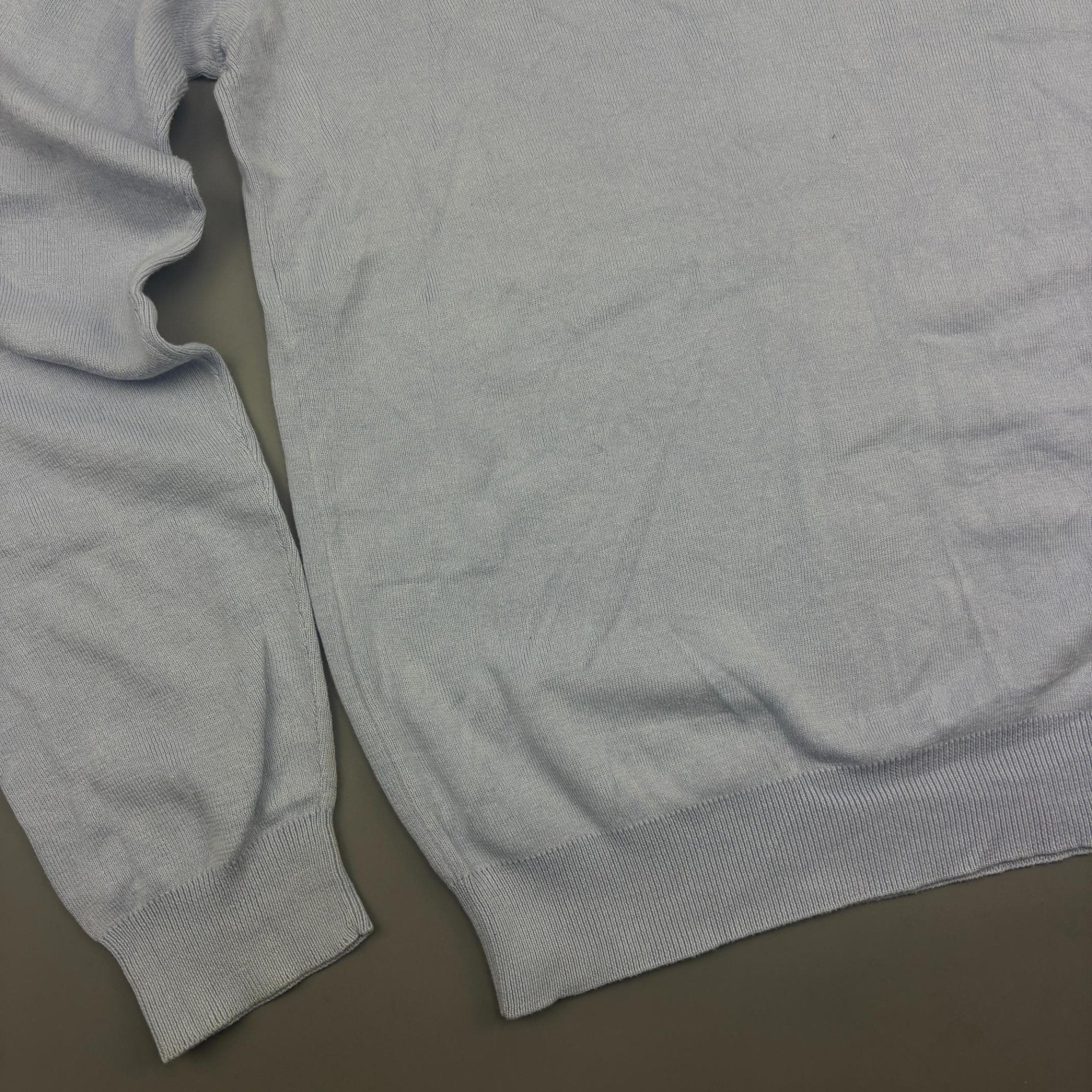Light Blue Ralph Lauren Longsleeve Polo Shirt - Men S - Very Good - Revaleur