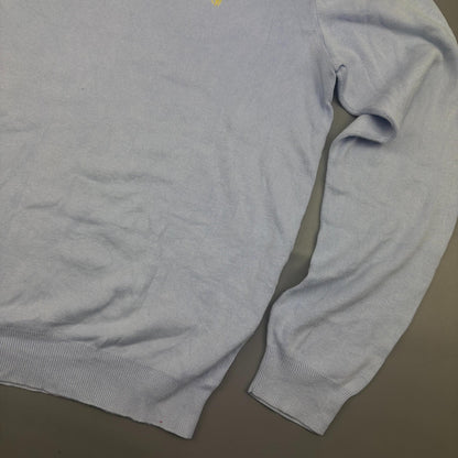 Light Blue Ralph Lauren Longsleeve Polo Shirt - Men S - Very Good - Revaleur