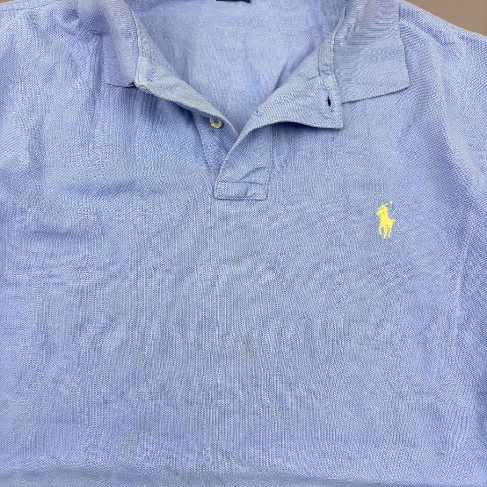 Light Blue Ralph Lauren Polo Shirt - Men L - Very Good - Revaleur