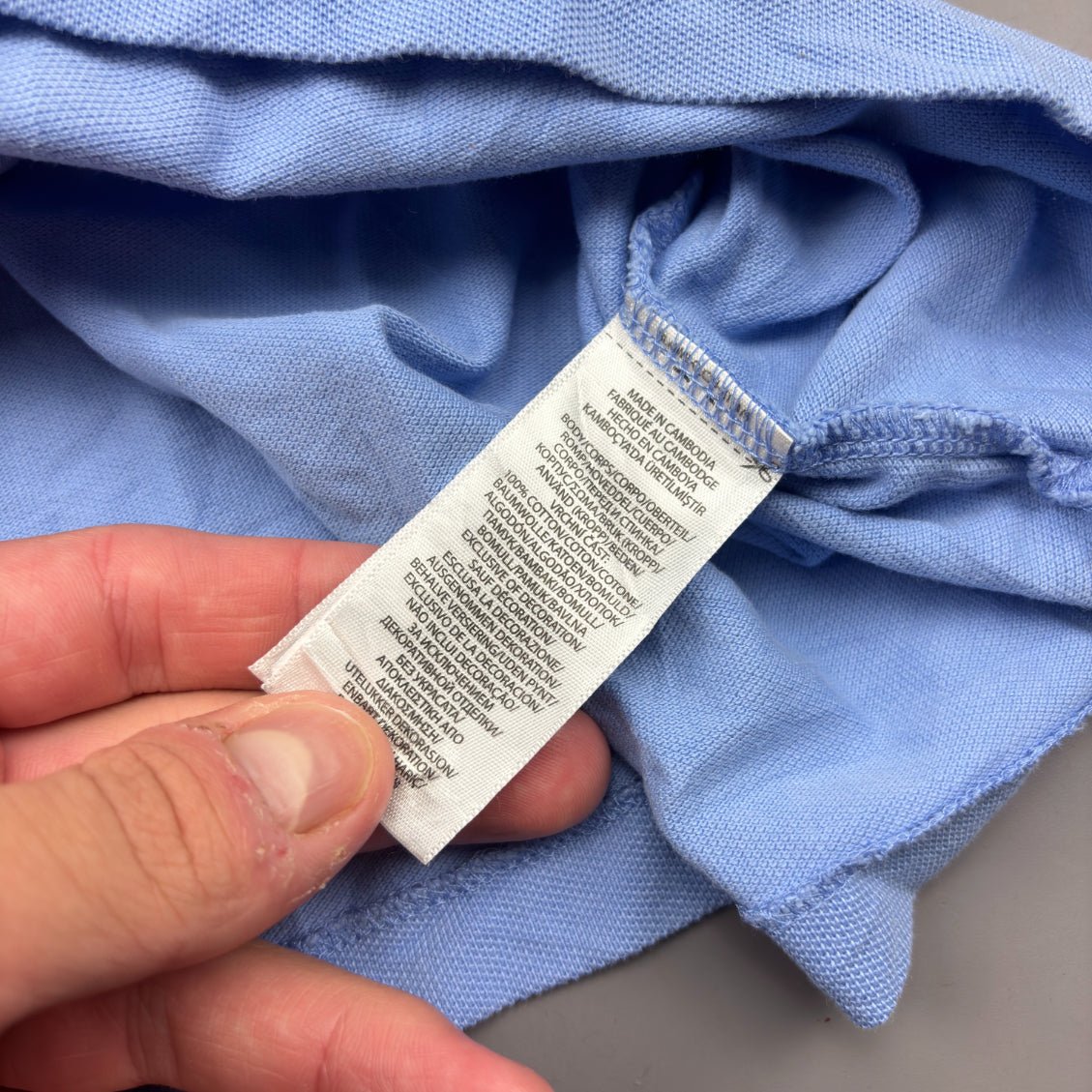 Light Blue Ralph Lauren Polo Shirt - Men L - Very Good - Revaleur