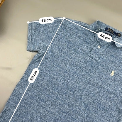 Light Blue Ralph Lauren Polo Shirt - Men S - Very Good - Revaleur